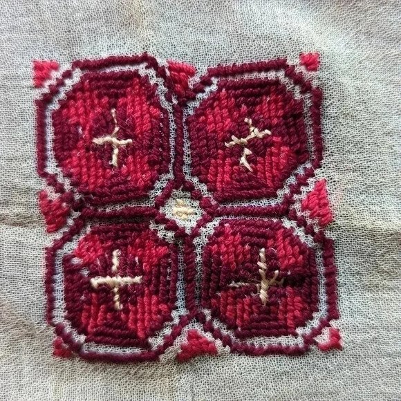 Vintage Wool Head Scarf - Picture 2 of 9